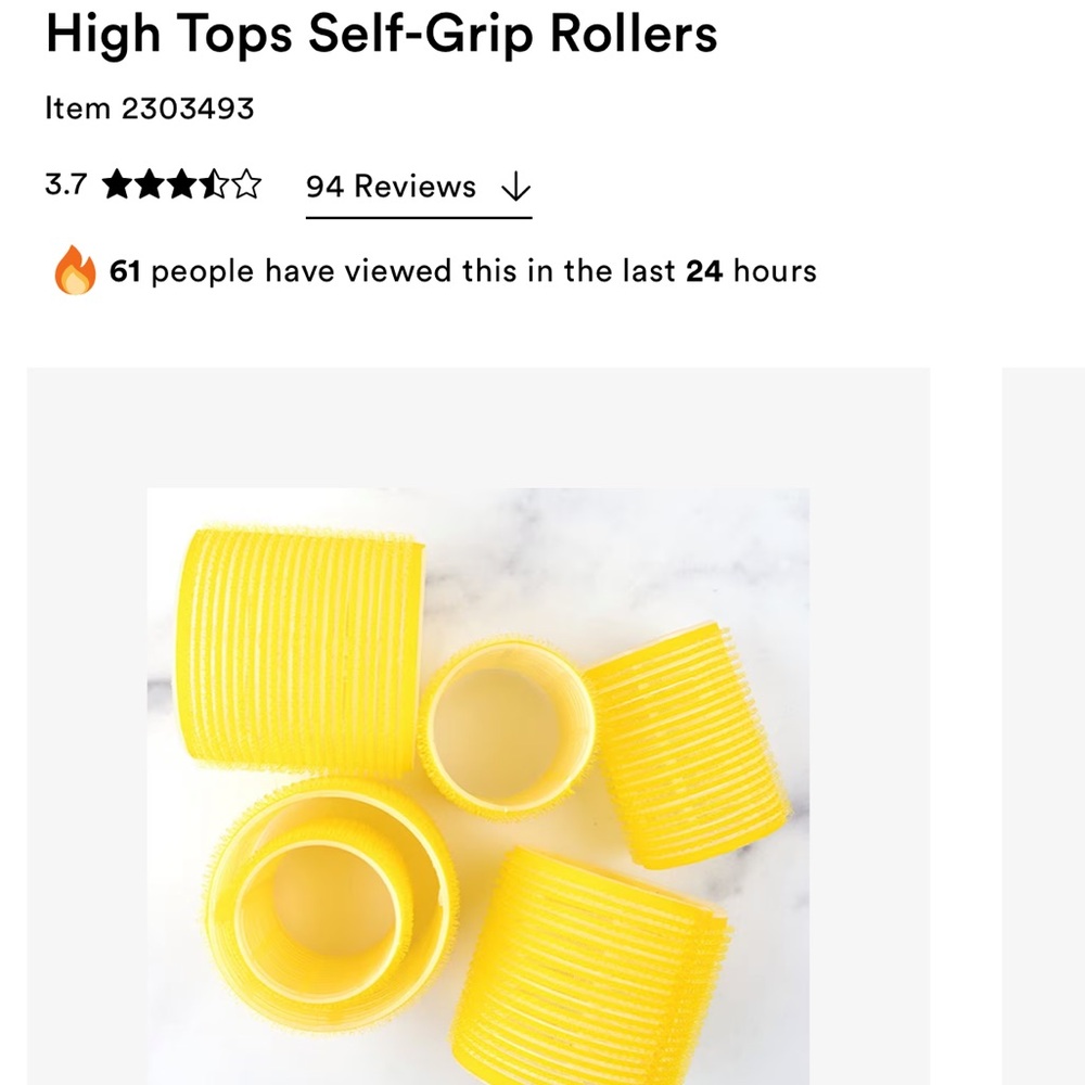 DryBar Brand Hair Rollers Set of 5 with varying sizes